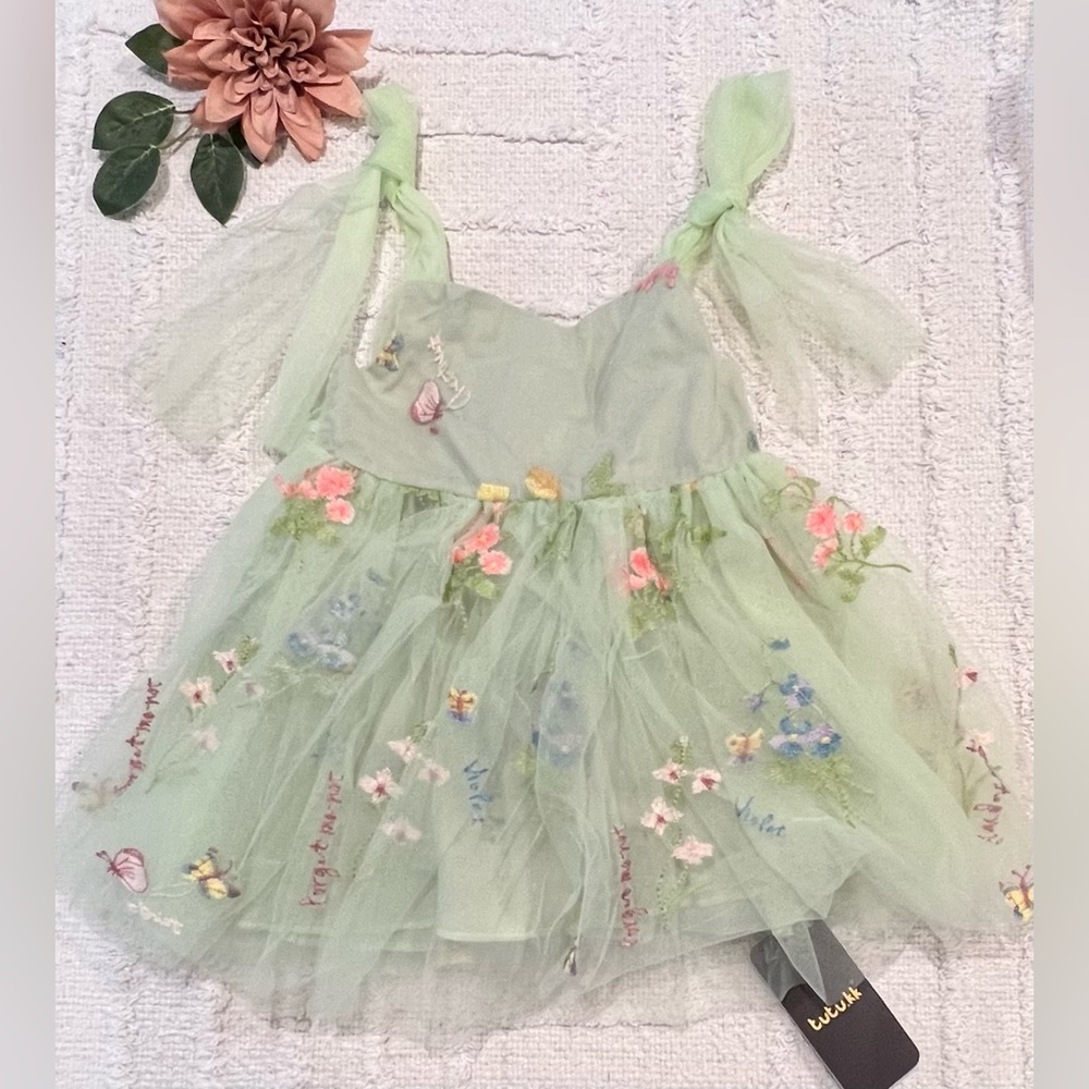 Fairy Dress Flower Girl First Birthday Photoshoot Dress- Size 90 (1-2yrs) - Picture 6 of 7